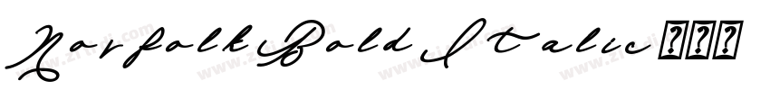 Norfolk Bold Italic字体转换